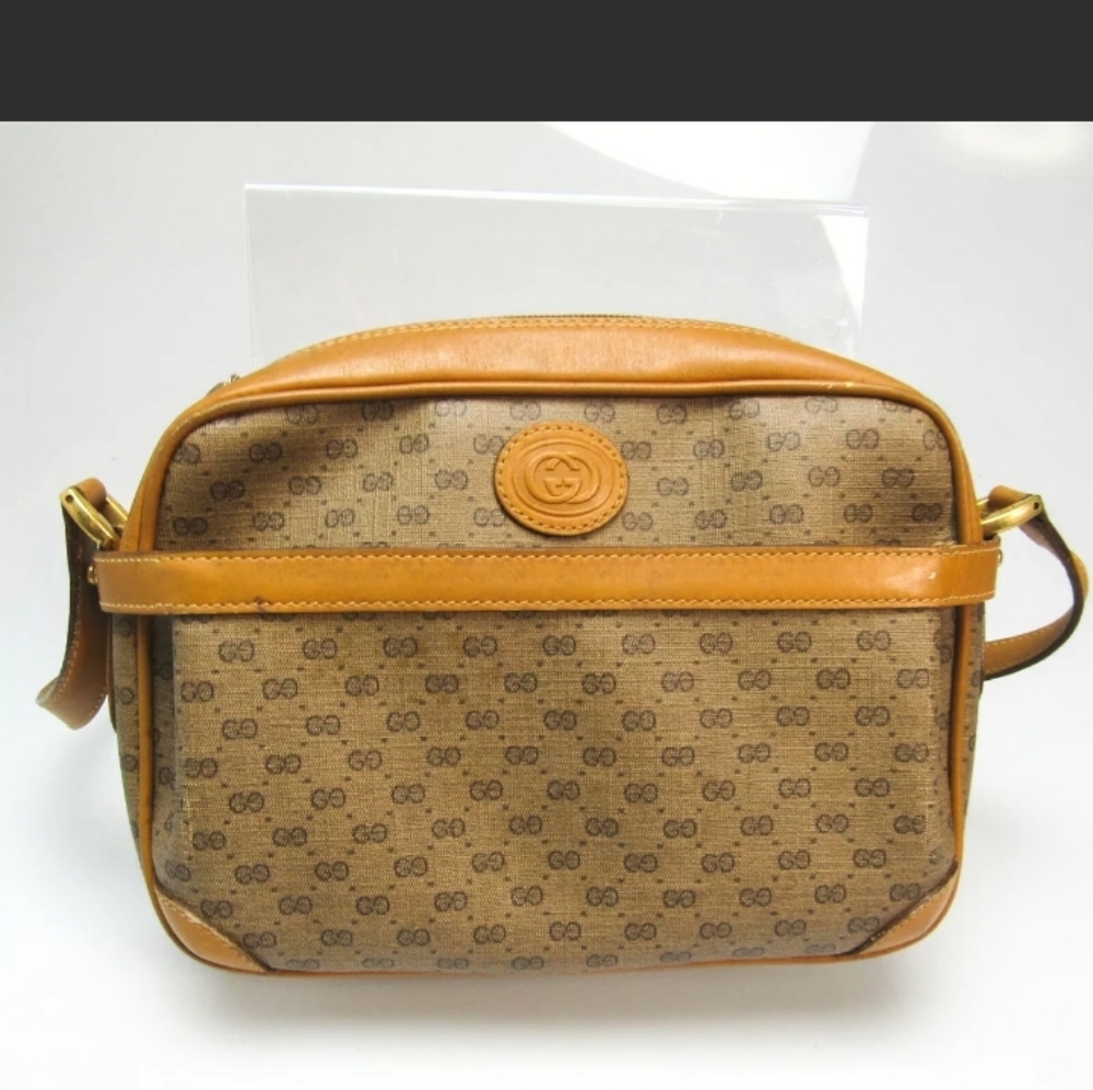 Gucci GG Canvas Ocher Color Shoulder